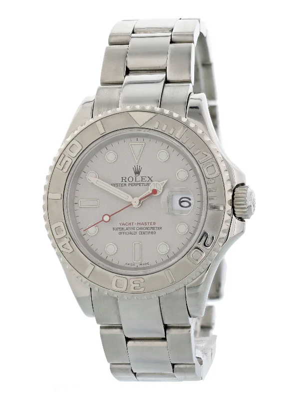 Rolex Yatch-Master 16622 Platinum Bezel Mens Watch