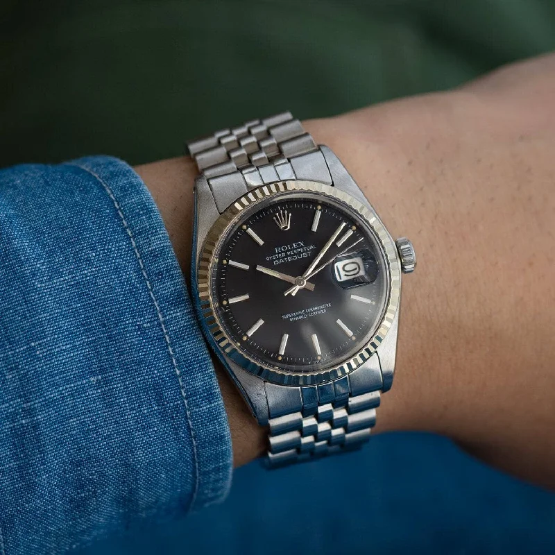 ROLEX Datejust 1601 Matte Black with Paper