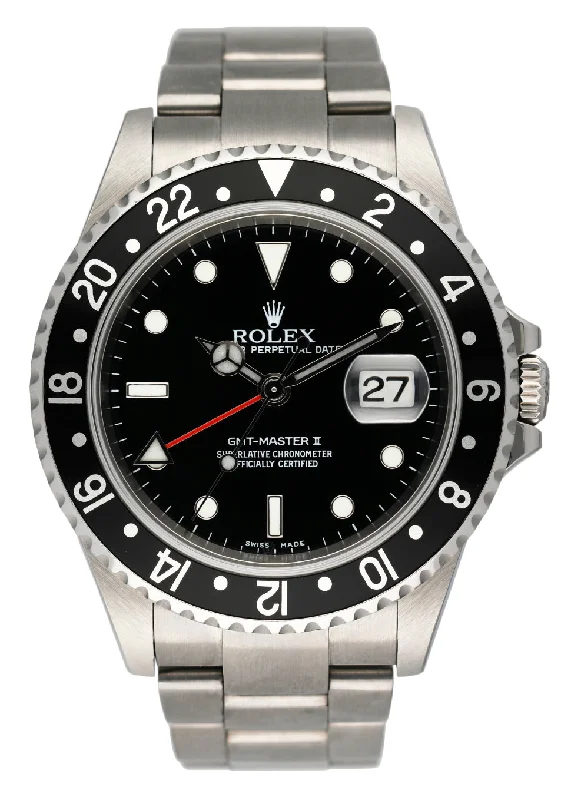 Rolex GMT Master II 16710 Stainless Steel Mens Watch