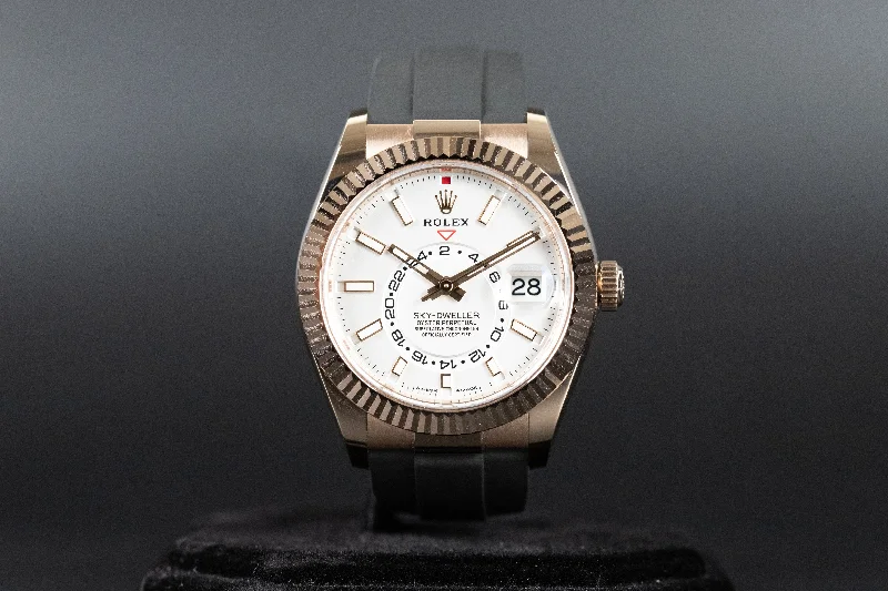 Rolex<br>336935 Sky-Dweller Oysterflex White Dial