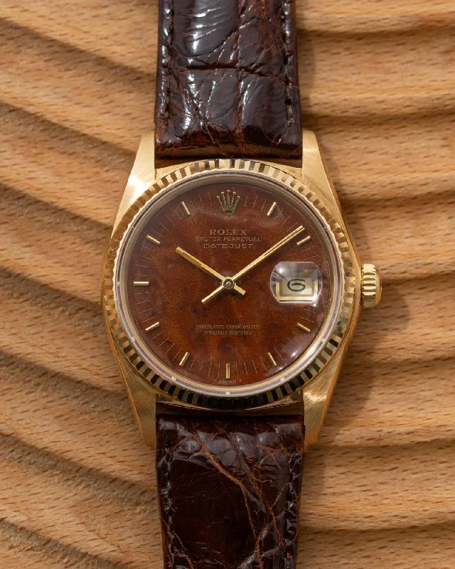 Rolex Datejust 16018 YG Mahogany Dial