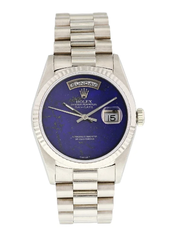 Rolex Day Date President 18239 Blue Lapis Lazuli Mens Watch