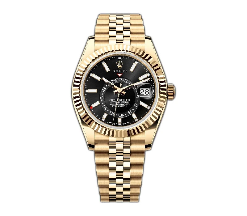 42mm Black Dial 18k Yellow Gold Jubilee