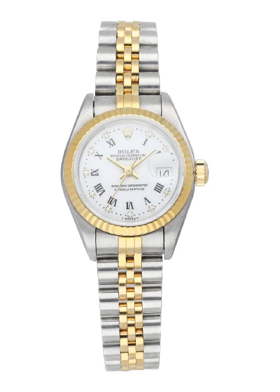 Rolex Datejust 69173 White Diamond Dial Ladies Watch