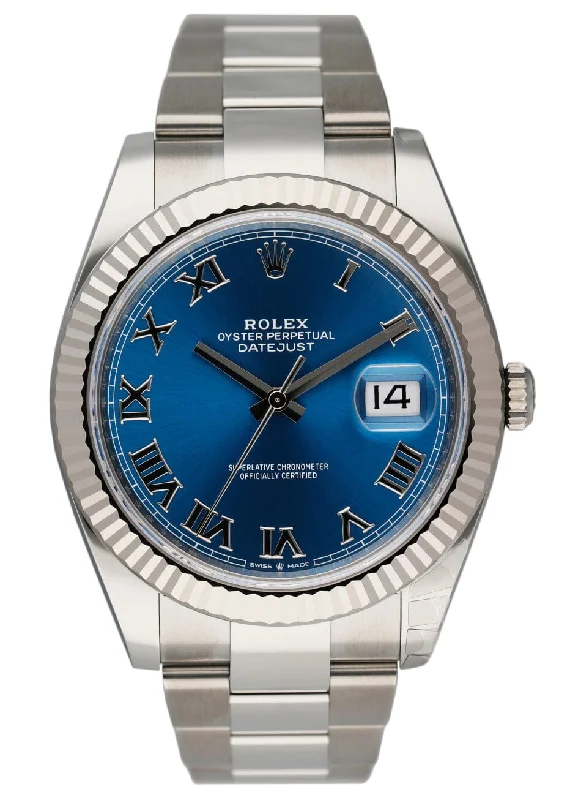 Rolex Datejust 126334 Blue Dial Mens Watch Box & Papers