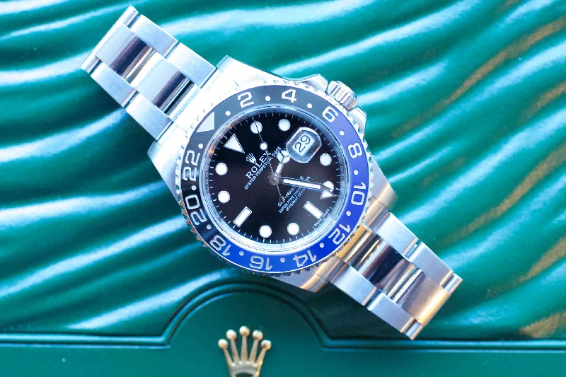 SOLDOUT: Rolex GMT-MASTER II 116710 BLNR BATMAN Black/Blue Ceramic Bezel Watch