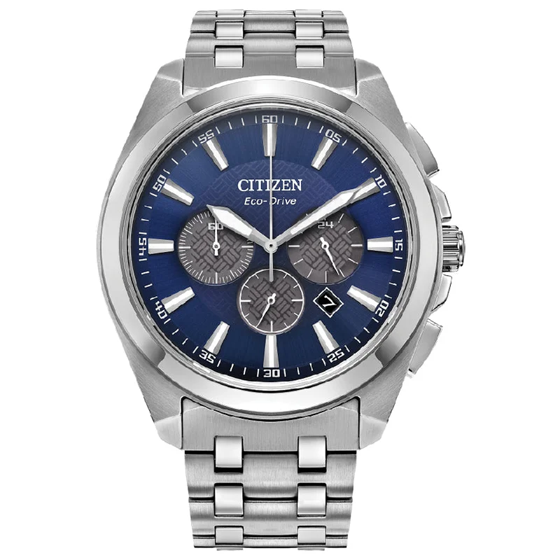 CITIZEN MEN ECO WR100 SS BRAC BLU CA4510-55L