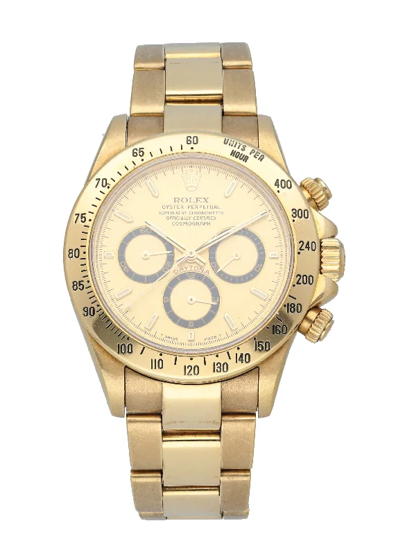 Rolex Zenith Daytona 16528 Yellow Gold Mens Watch