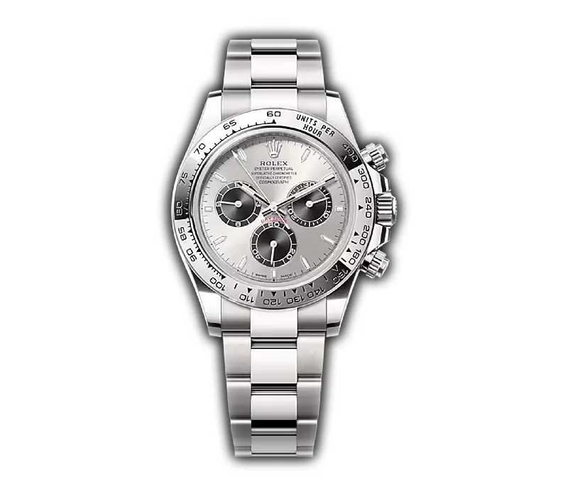 40mm 18k White Gold Silver Dial Oyster Bracelet Calibre 4131