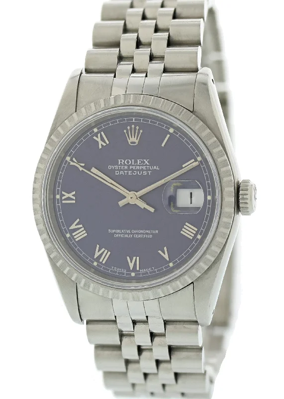 Rolex Oyster Perpetual Datejust 16220 Mens Watch Original Papers