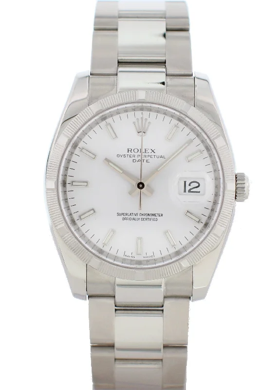 Rolex Oyster Perpetual Date 115210 Mens Watch