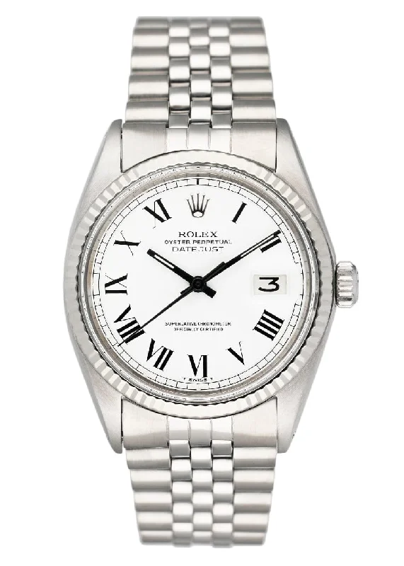 Rolex Datejust 1601 White Dial Mens Watch