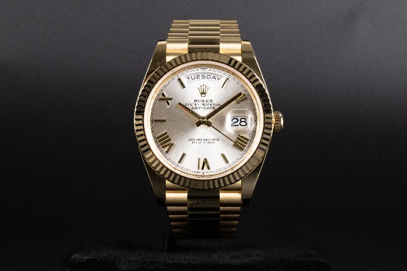 Rolex<br>228238 DayDate 40 Silver Roman Numeral Dial