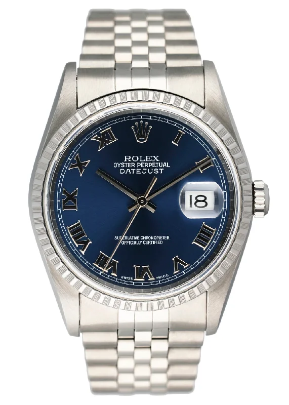 Rolex Datejust 16220 Blue Dial Men Watch