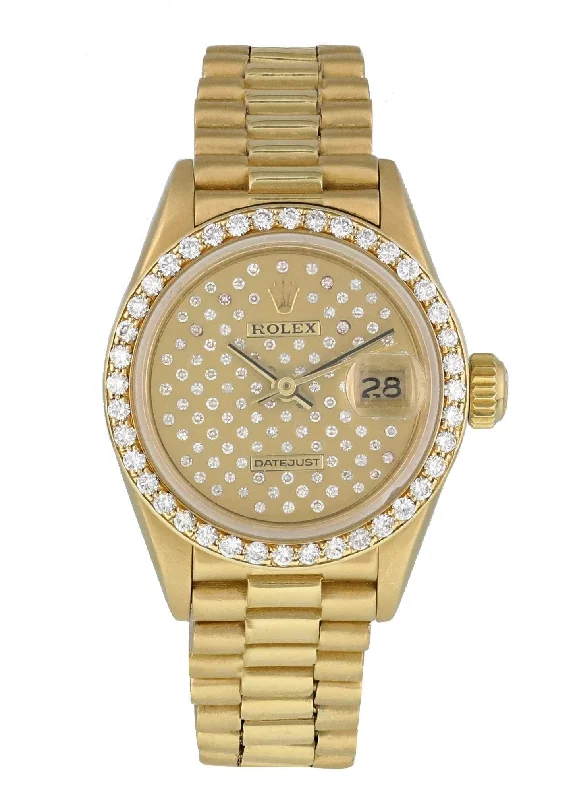 Rolex Datejust  Pleiade Dial 69138 Ladies Watch