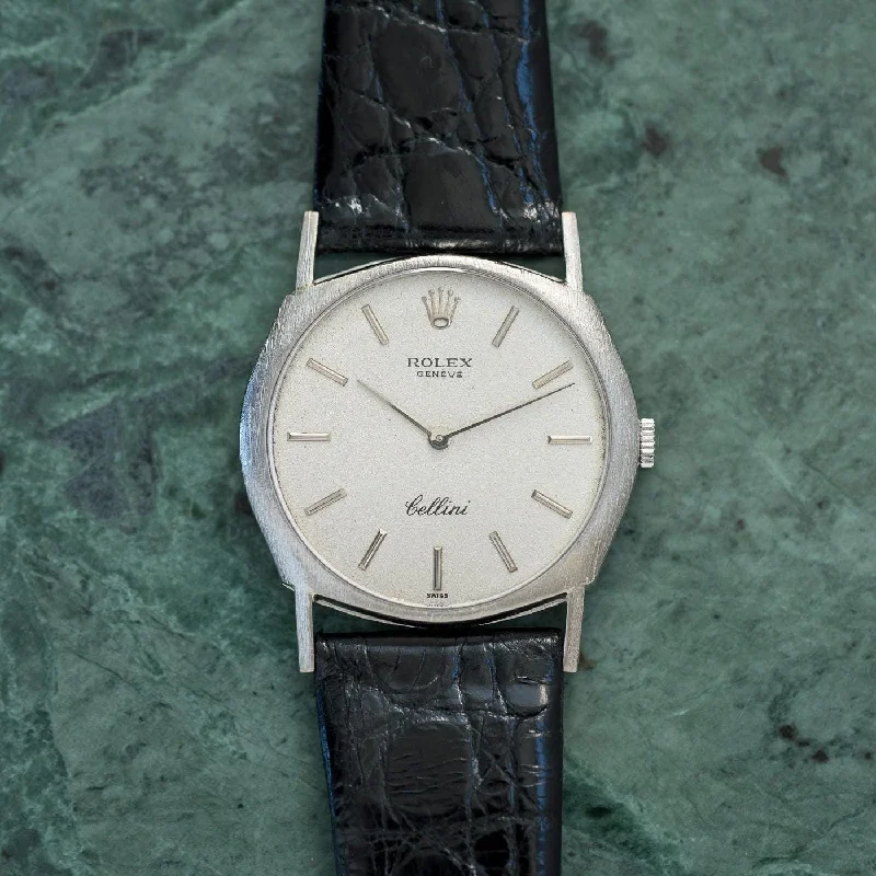 ROLEX Cellini 3804 WG Silver Dial