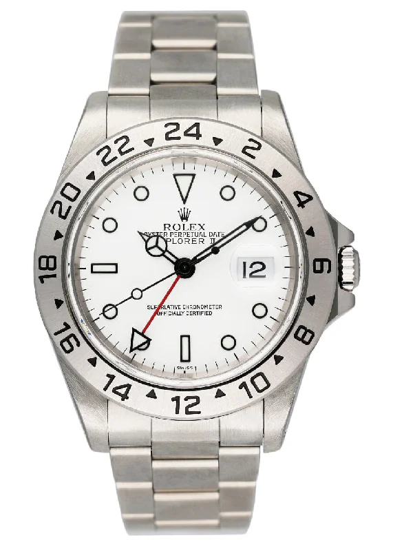 Rolex Explorer II 16570 White Dial Mens Watch