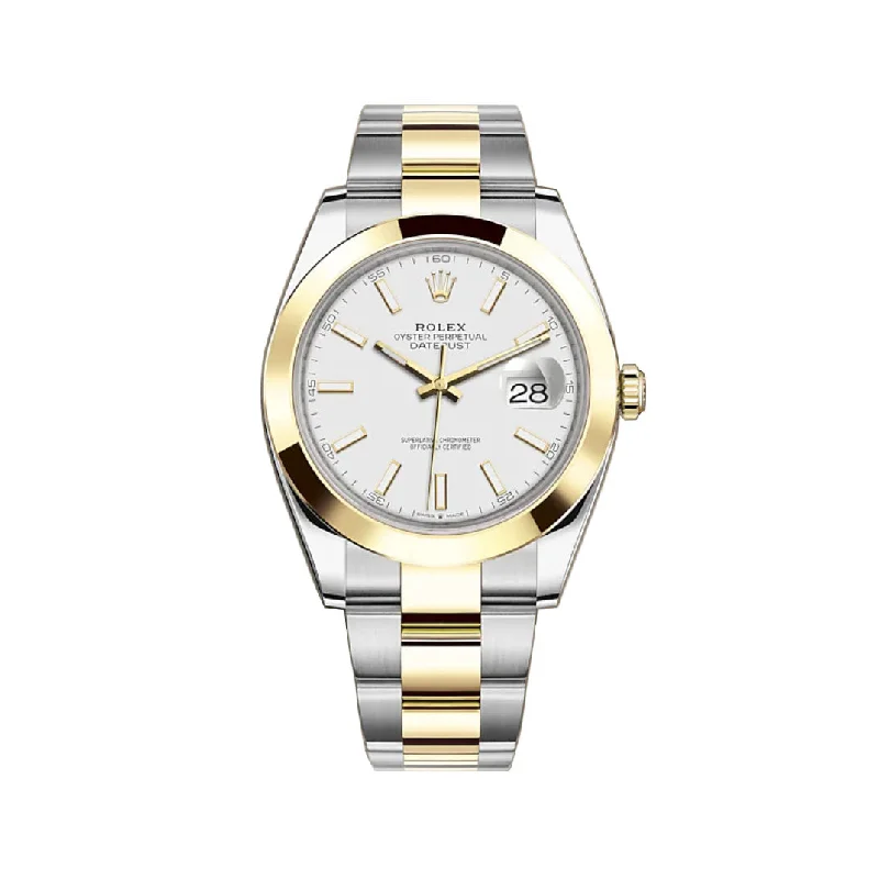 41mm Steel & Yellow Gold White Index Dial Oyster Bracelet