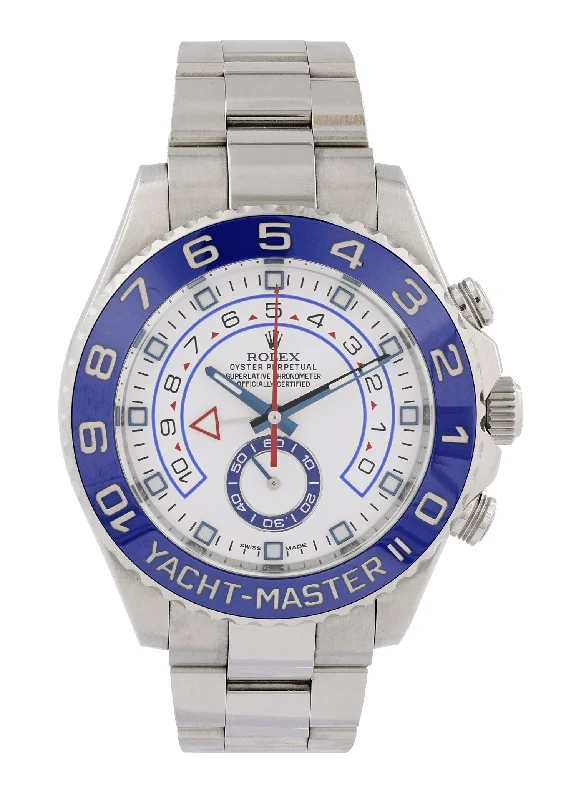 Rolex Yacht-Master II Steel Blue Ceramic Bezel 116680 Box Papers