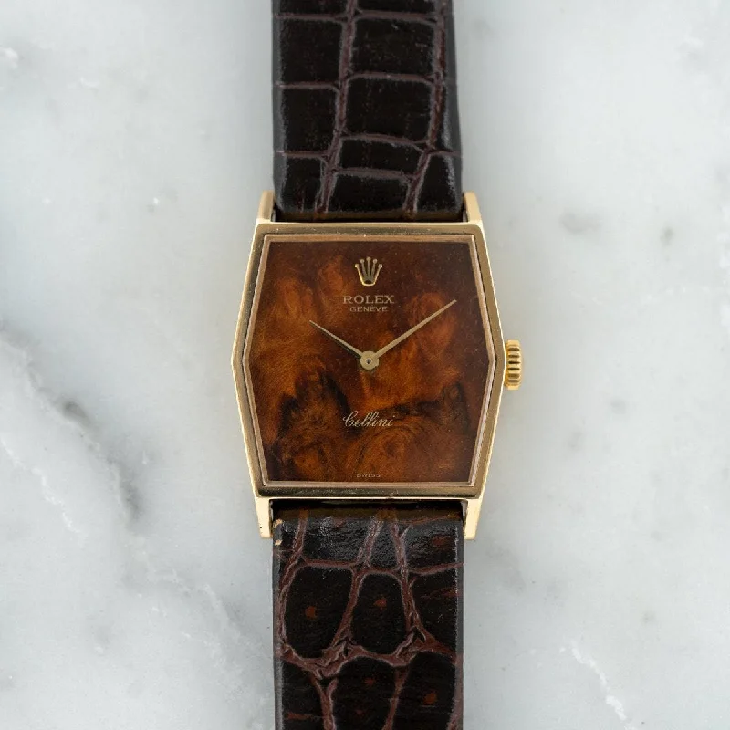 ROLEX Cellini 4122 YG Mahogany Dial