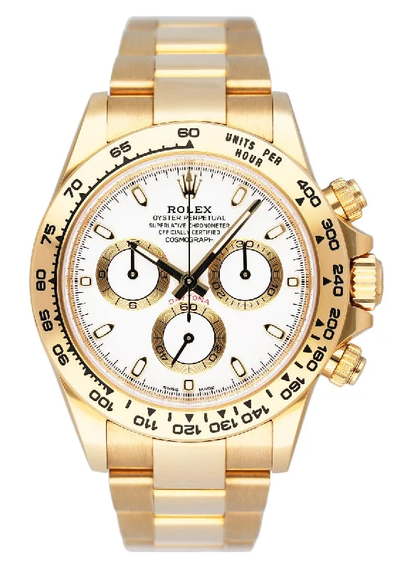 Rolex Daytona 116508 White Dial Mens Watch Box Papers