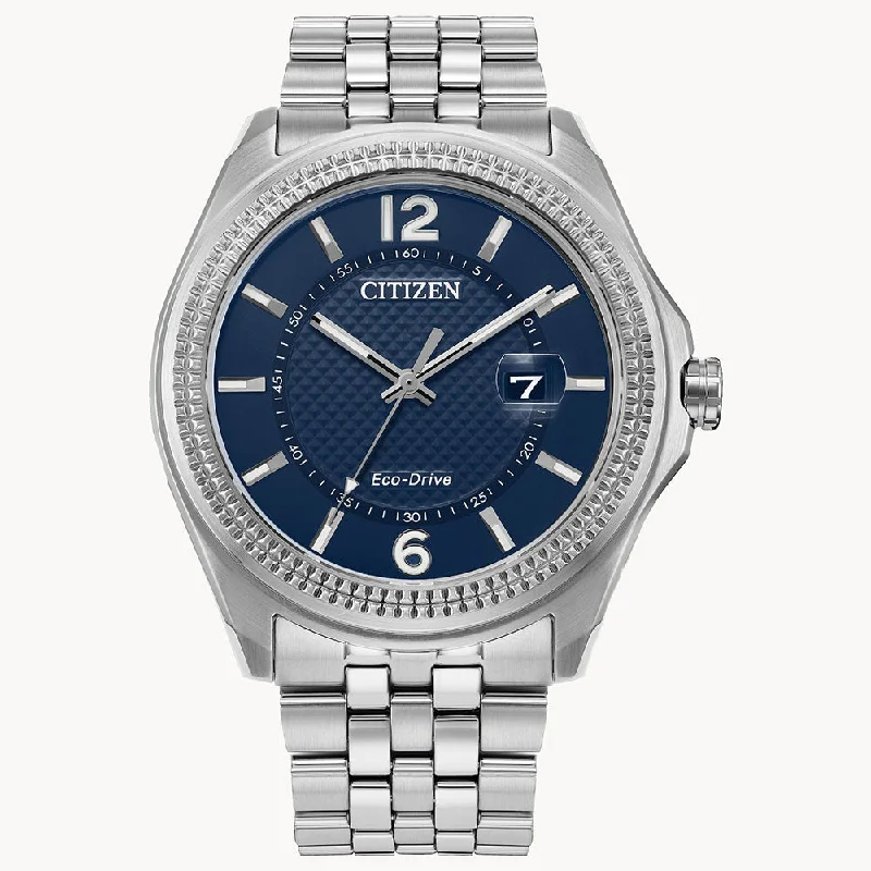 CITIZEN MEN ECO WR100 SS BRAC BLU AW1740-54L