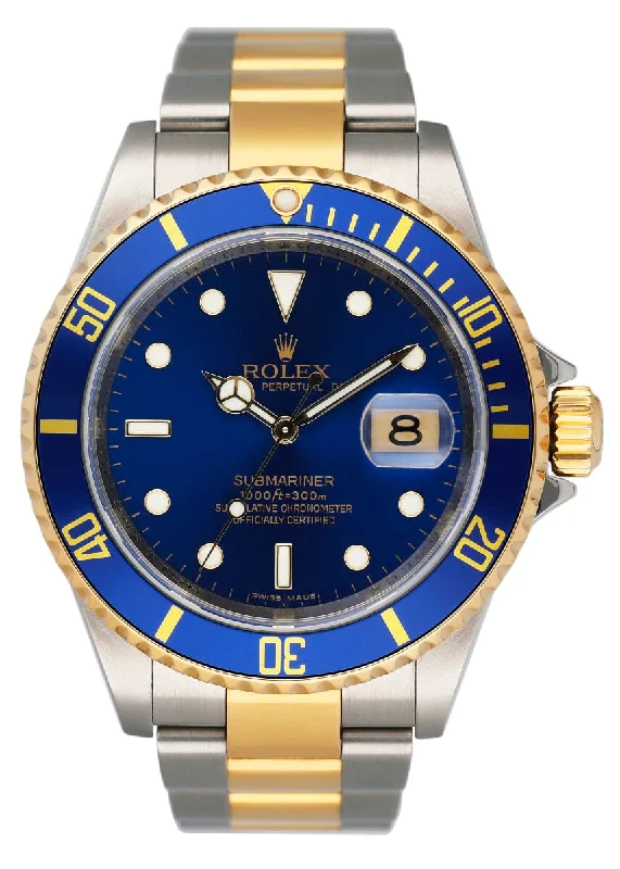 Rolex Submariner Date 16613T Blue Dial Mens Watch