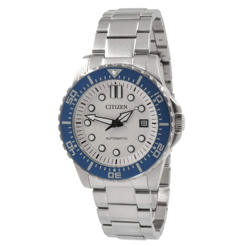 Citizen Men's Watch - Urban Mechanical White Dial Silver Tone Bracelet | NJ0171-81A