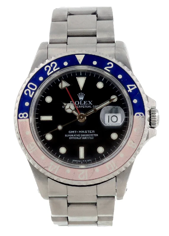 Rolex GMT Master Date Pepsi Bezel 16700 Unpolished Mens Watch