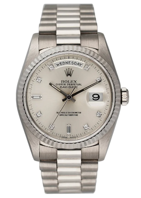 Rolex Day Date 18239 President 18K White Gold Watch