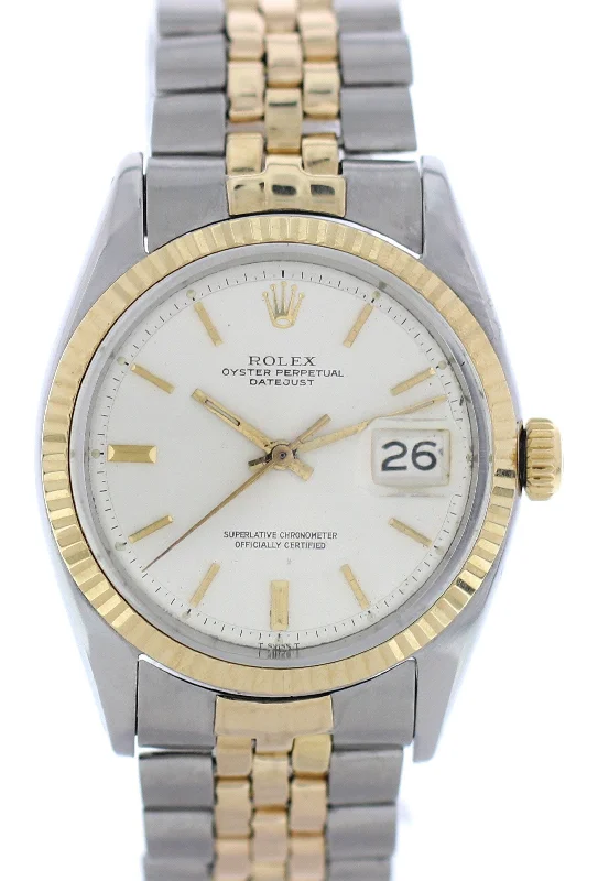 Vintage Rolex Oyster Perpetual Datejust 1601 14K YG & SS