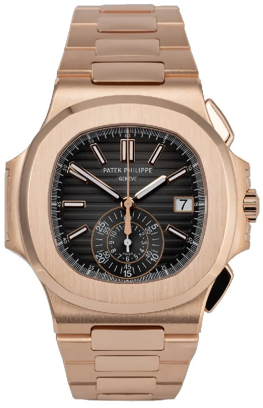 Patek Philippe Nautilus Rose Gold/ Black Gradient Dial (Ref#5980/1R-001)