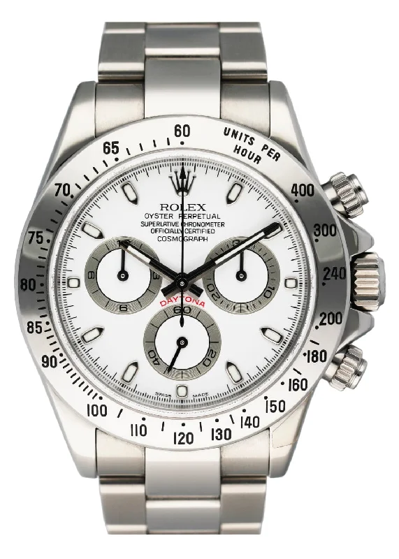 Rolex Daytona 116520 White Dial Stainless steel Mens Watch