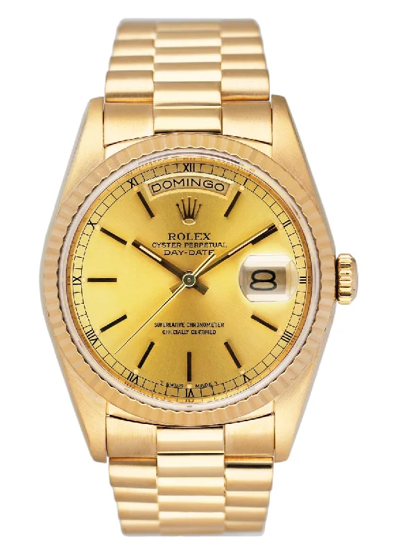 Rolex Day Date 18238 18K Yellow Gold Mens Watch