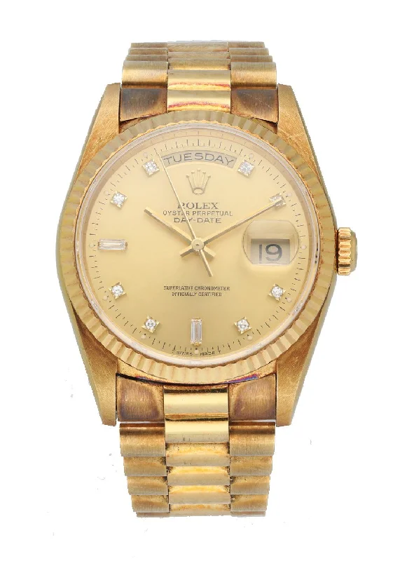 Rolex Oyster Perpetual Day-Date President 18238 Mens Watch Box & Papers MINT