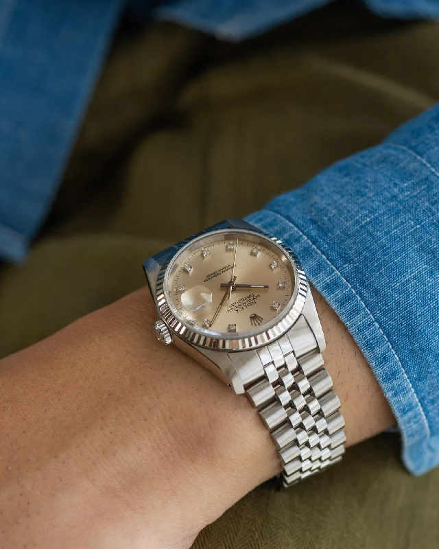 Rolex Datejust 16234 Patina Diamond Dial