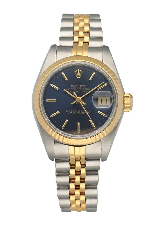 Rolex Datejust 69173 Blue Dial Ladies Watch