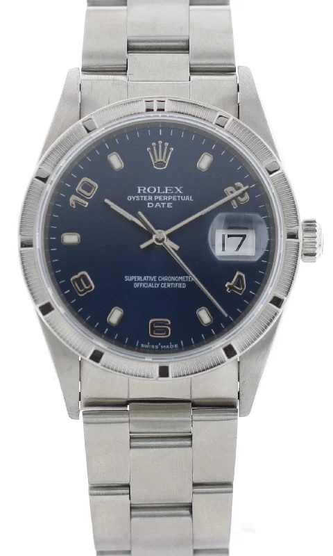 Rolex Oyster Perpetual Date 15210 Blue Dial