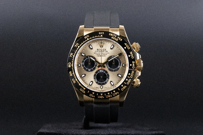 Rolex<br>116518LN Daytona Oysterflex Champagne/Black Dial