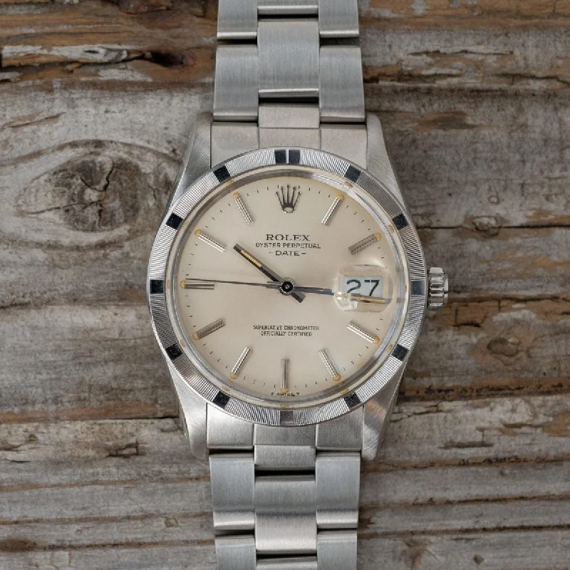 ROLEX Oyster Perpetual Date 15010 Ivory Dial 1980s