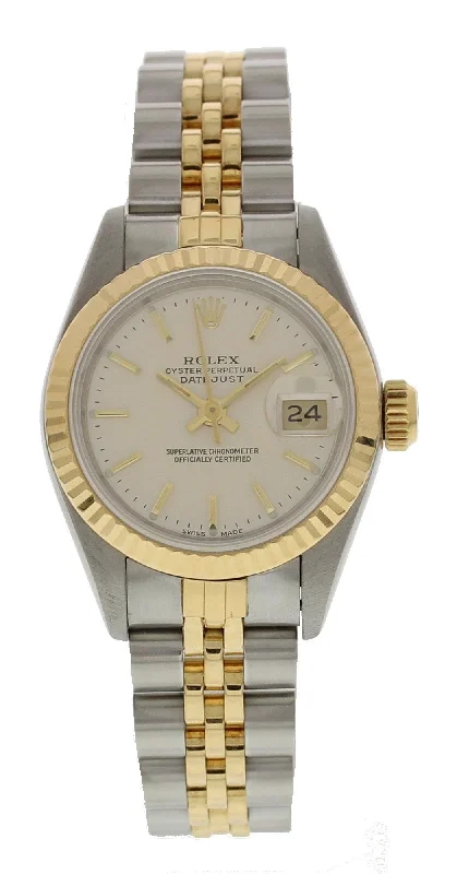 Rolex Oyster Perpetual Datejust 69173 18k YG Ladies Watch