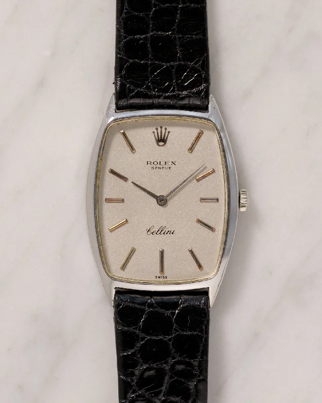 Rolex Cellini 3807 WG Silver Dial