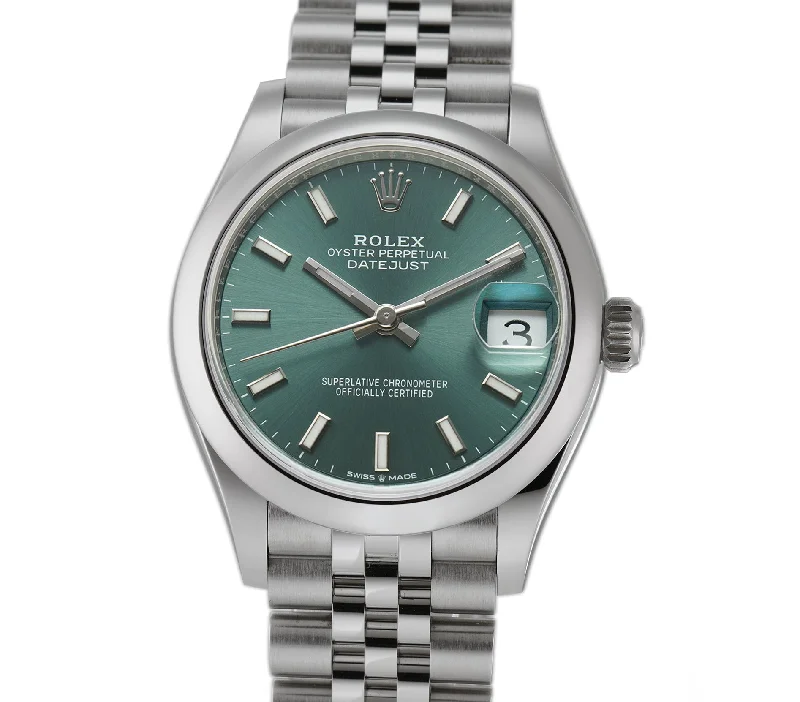 31mm Steel Mint Green Index Dial Jubilee Bracelet