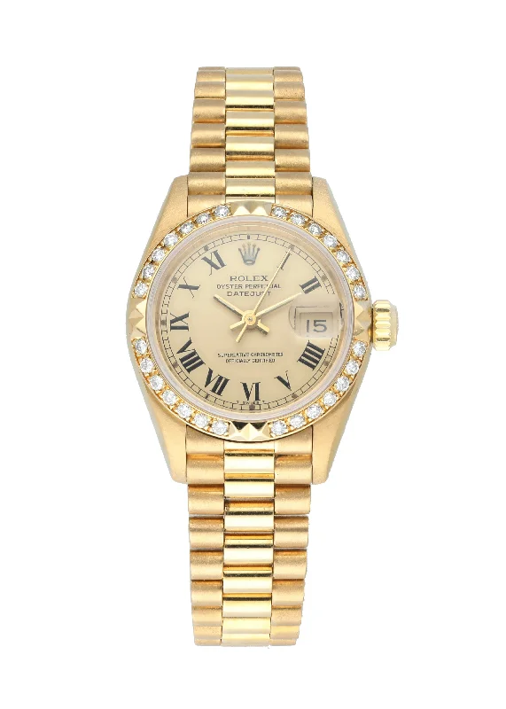 Rolex Datejust President 69268 Diamond Ladies Watch