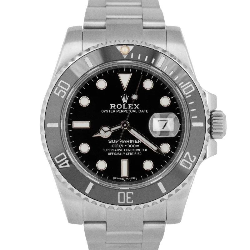 MINT 2019 PAPERS Rolex Submariner Date 40mm Black Ceramic Steel 116610 LN BOX