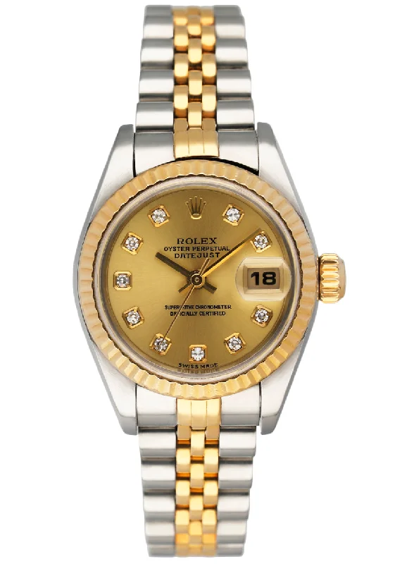 Rolex Datejust 79173 Diamond Dial  Ladies Watch