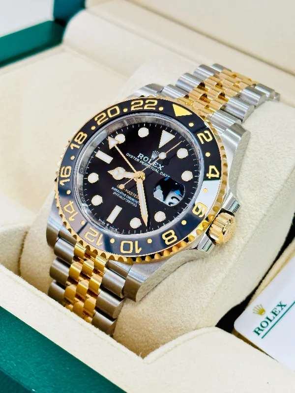 Rolex GMT-Master II 126713GRNR 18K Yellow Gold/ Steel Black Dial Unworn Box / Papers