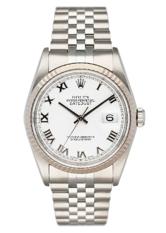 Rolex Datejust 16234 White Dial Mens Watch