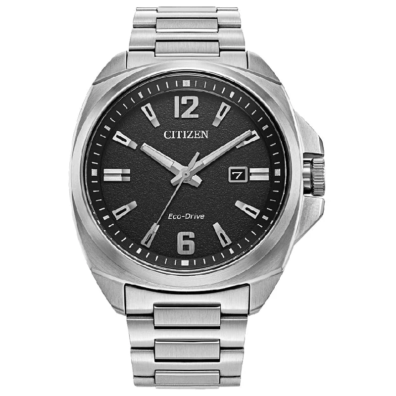 CITIZEN MEN ECO WR100 SS BRAC BLCK AW1720-51E