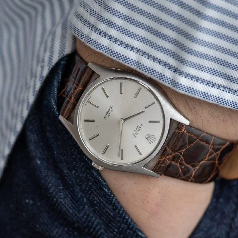 Rolex Cellini 3804 WG Silver Sigma Dial